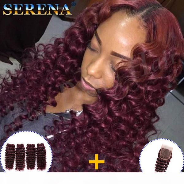 wine red deep wave hair bundles with lace closure middle part 99j burgundy hair bundles with lace closure for woman weaves closure, Black;brown
wine red deep wave hair bundles with lace closure middle part 99j burgundy hair bundles with lace closure for woman weaves closure, Black;brown