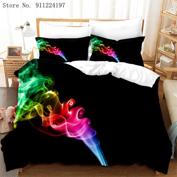 bedding sets black background set colorful smoke printing duvet cover fashion bedspread bedroom decor single double king
bedding sets black background set colorful smoke printing duvet cover fashion bedspread bedroom decor single double king