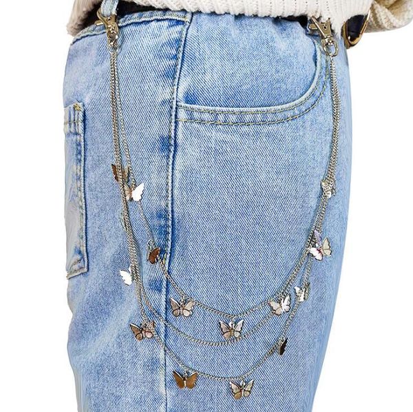 other punk multi layer street butterfly belt waist chain male women pants trousers keychain jewelry 90s aesthetic accessories, Slivery;golden
other punk multi layer street butterfly belt waist chain male women pants trousers keychain jewelry 90s aesthetic accessories, Slivery;golden