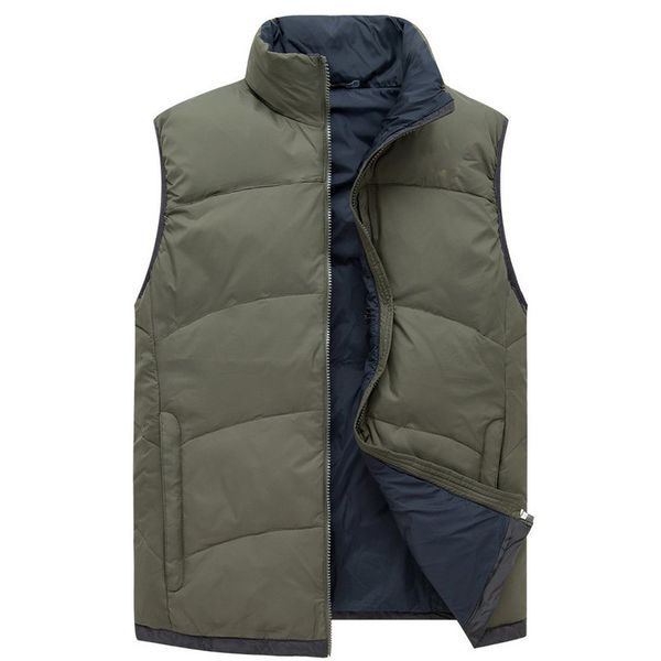 winter thickened and down vest european men's annual meeting gift cotton clothes advertisement, Black;white
winter thickened and down vest european men's annual meeting gift cotton clothes advertisement, Black;white