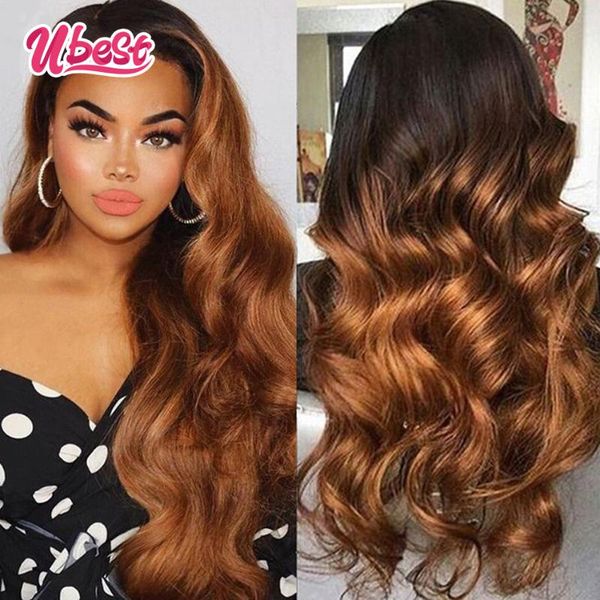 lace wigs u highlights colored frontal human hair transparent 1b 30 ombre body wave for women virgin 180%, Black;brown
lace wigs u highlights colored frontal human hair transparent 1b 30 ombre body wave for women virgin 180%, Black;brown