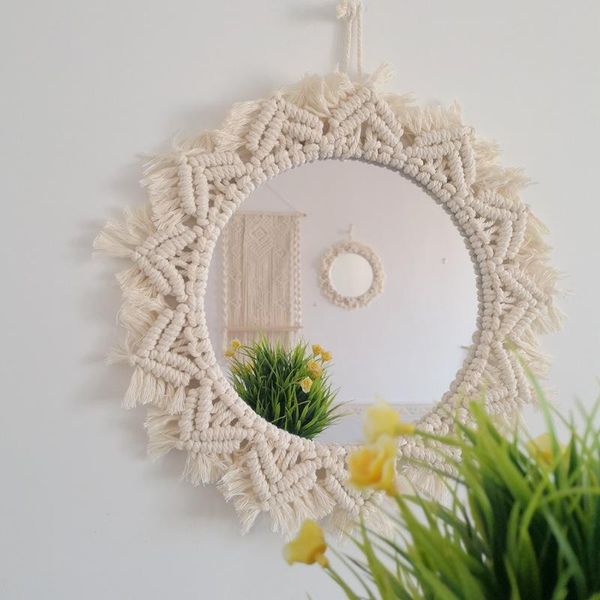 tapestries macrame mirror hanging wall decoration home decor tapestry handmade cotton rope weaving decorations
tapestries macrame mirror hanging wall decoration home decor tapestry handmade cotton rope weaving decorations