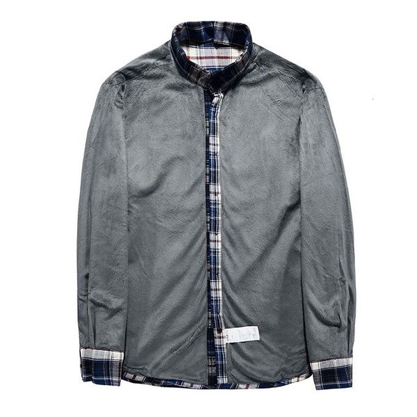 men winter mcikkny fleece lined shirts plaid cotton coats for male clothing size m-3xl th gqv5, White;black
men winter mcikkny fleece lined shirts plaid cotton coats for male clothing size m-3xl th gqv5, White;black
