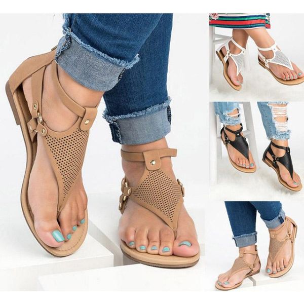 sandals casual women summer outdoor flip-flop shoes solid fashion buckle zipper roma beach hollow-out woman flat, Black
sandals casual women summer outdoor flip-flop shoes solid fashion buckle zipper roma beach hollow-out woman flat, Black
