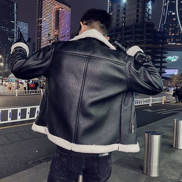 2021 winter thick men's slim warm fashion black short leather coat men streetwear motorcycle jacket mens m-2xl q0ht, Black;brown
2021 winter thick men's slim warm fashion black short leather coat men streetwear motorcycle jacket mens m-2xl q0ht, Black;brown