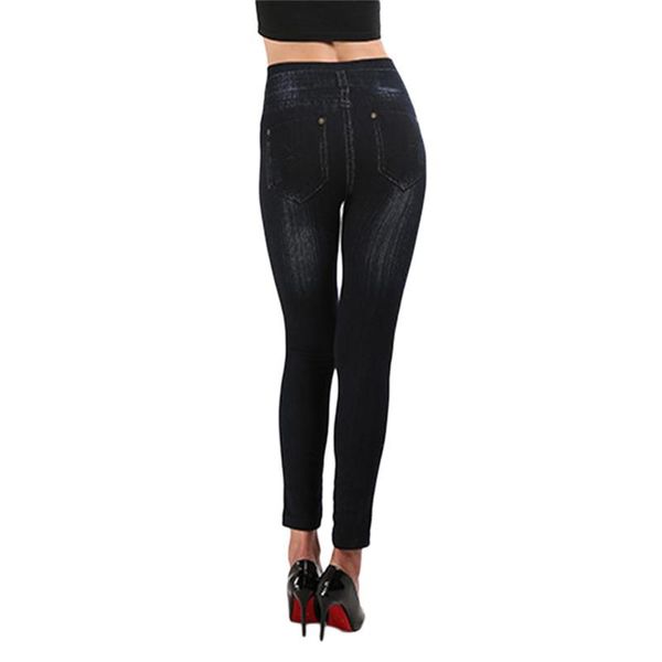 women's leggings 2021 imitation jeans side striped women mock pocket pants slim jeggings ladies denim skinny trousers plus size, Black
women's leggings 2021 imitation jeans side striped women mock pocket pants slim jeggings ladies denim skinny trousers plus size, Black
