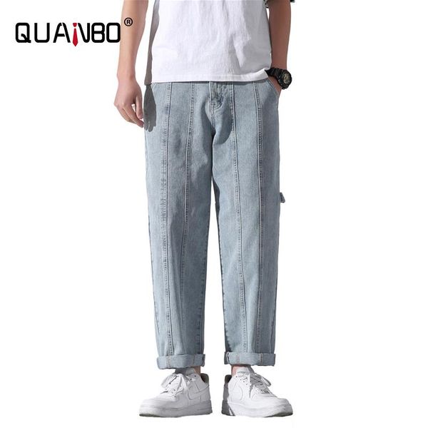 quanbo men blue streetwear baggy jeans 2021 new arrivals spring men's korean straight leg casual jeans plus size 42 40
quanbo men blue streetwear baggy jeans 2021 new arrivals spring men's korean straight leg casual jeans plus size 42 40