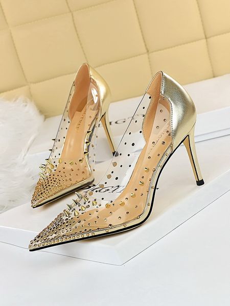 sharp metal rivets encrusted for you material noble heels high strass seam transparent plutonium champagne bombs 7fdo, Black
sharp metal rivets encrusted for you material noble heels high strass seam transparent plutonium champagne bombs 7fdo, Black