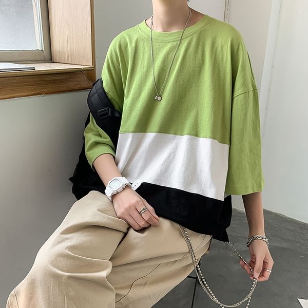 men's t-shirts summer cotton t-shirt men fashion hit color casual t shirt mens streetwear korean loose couple short-sleeved tshirt, White;black
men's t-shirts summer cotton t-shirt men fashion hit color casual t shirt mens streetwear korean loose couple short-sleeved tshirt, White;black
