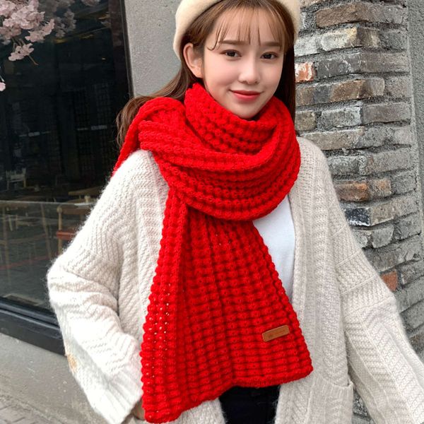 2020 new corn label wool scarf autumn winter korean student knitted warm and thickened versatile neck, Blue;black
2020 new corn label wool scarf autumn winter korean student knitted warm and thickened versatile neck, Blue;black