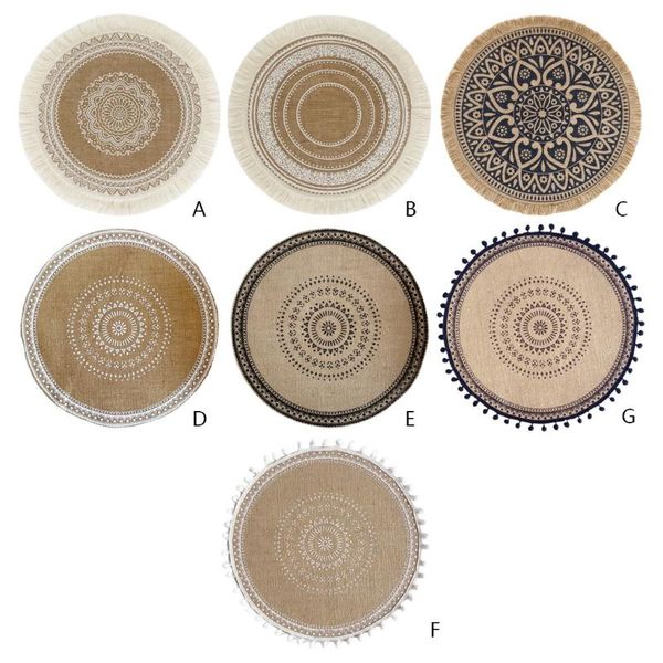 mats & pads mandala round placemat boho woven macrame tassels table mat cup plate
mats & pads mandala round placemat boho woven macrame tassels table mat cup plate
