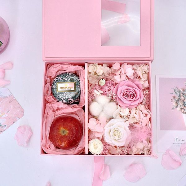 gift wrap eternal flower box creative gifts for christmas valentine's day handmade scented candle packaging
gift wrap eternal flower box creative gifts for christmas valentine's day handmade scented candle packaging