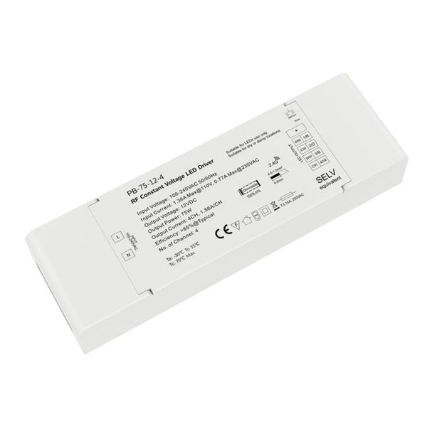 4ch 75w led dimmer constant voltage driver with 2.4g receiver controller function for single dual color rgb rgbw led strip light
4ch 75w led dimmer constant voltage driver with 2.4g receiver controller function for single dual color rgb rgbw led strip light