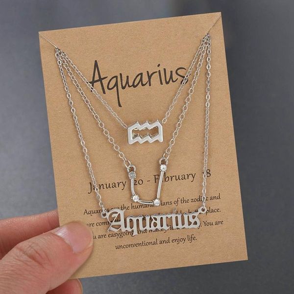 pendant necklaces 3pcs/set 12 constellation couple lover fashion cardboard star zodiac sign charm pisces necklace jewelry gifts, Silver
pendant necklaces 3pcs/set 12 constellation couple lover fashion cardboard star zodiac sign charm pisces necklace jewelry gifts, Silver