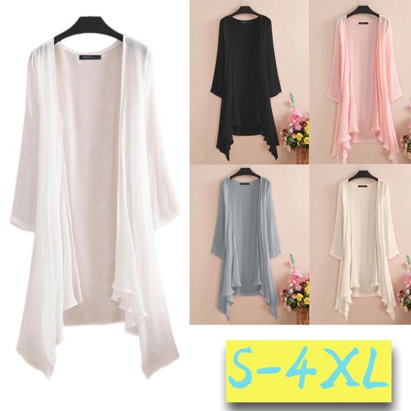 women's t-shirt kuelawear sun shirt pure color long sleeve womens asymmetrical loose cardigan summer beach ladies casual, White
women's t-shirt kuelawear sun shirt pure color long sleeve womens asymmetrical loose cardigan summer beach ladies casual, White