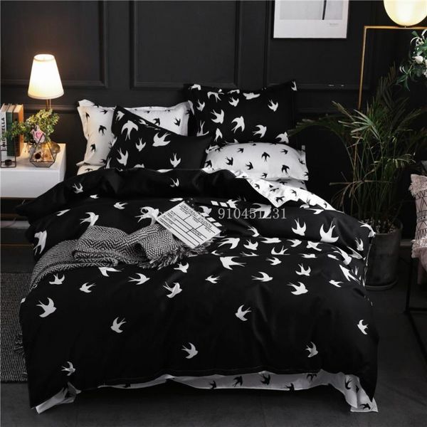 bedding sets minimalist style bed linens black white little bird pattern kids duvet cover set pillow case king size
bedding sets minimalist style bed linens black white little bird pattern kids duvet cover set pillow case king size
