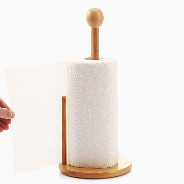 tissue boxes & napkins 35.5cmx16cm japanese style environmental paper towel holder bamboo roll storage rack toilet column kitchen rac