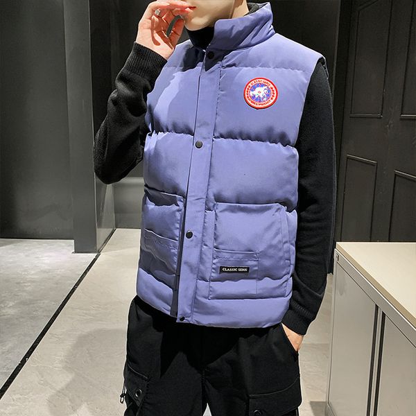 autumn and winter 2021 new jacket men's trend versatile hoodless down cotton students light vest, Black;white
autumn and winter 2021 new jacket men's trend versatile hoodless down cotton students light vest, Black;white