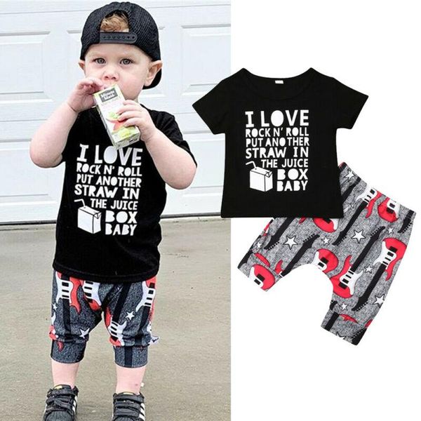 clothing sets infant baby boy kids shirt vest +guitar print pants outfit clothes set, White
clothing sets infant baby boy kids shirt vest +guitar print pants outfit clothes set, White