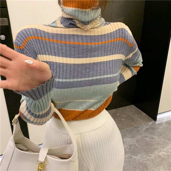 new 2021 spring autumn korean style slim knitted turtleneck long sleeve t-shirt womens casual stripe tees shirt femme (r99523) 6o3j, White
new 2021 spring autumn korean style slim knitted turtleneck long sleeve t-shirt womens casual stripe tees shirt femme (r99523) 6o3j, White