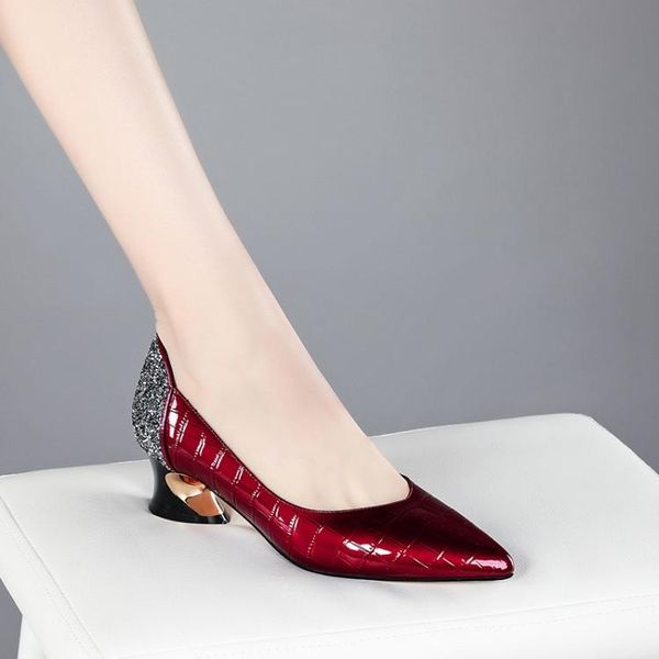 mljuese 2021 women pumps soft cow leather autumn spring bling bling checkered pointed toe high heels pumps size 34-42, Black
mljuese 2021 women pumps soft cow leather autumn spring bling bling checkered pointed toe high heels pumps size 34-42, Black