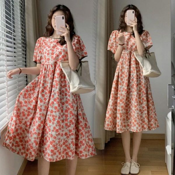 maternity dresses 65015# dress summer cotton short sleeves loose midi floral plus size pregnancy pregnant women mom, White
maternity dresses 65015# dress summer cotton short sleeves loose midi floral plus size pregnancy pregnant women mom, White
