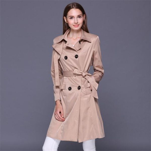 women's trench coats european womens long sleeved double-breasted american stars with the same paragraph lengthened lapel windbreaker, Tan;black
women's trench coats european womens long sleeved double-breasted american stars with the same paragraph lengthened lapel windbreaker, Tan;black
