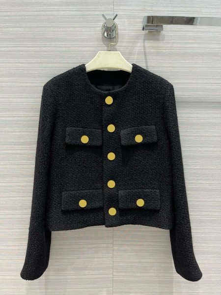 women's suits & blazers fashion retro tweed jacket for women spring fall 2021 four pocket design chic gold button coats high-end brand, White;black
women's suits & blazers fashion retro tweed jacket for women spring fall 2021 four pocket design chic gold button coats high-end brand, White;black