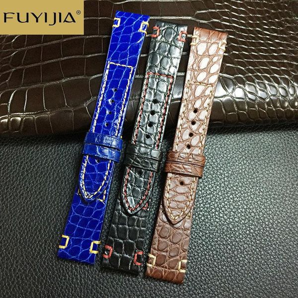 watch bands fuyijia custom 20mm 22mm watchbands handmade men strap american crocodile leather belt genuine alligator band waterproof, Black;brown
watch bands fuyijia custom 20mm 22mm watchbands handmade men strap american crocodile leather belt genuine alligator band waterproof, Black;brown