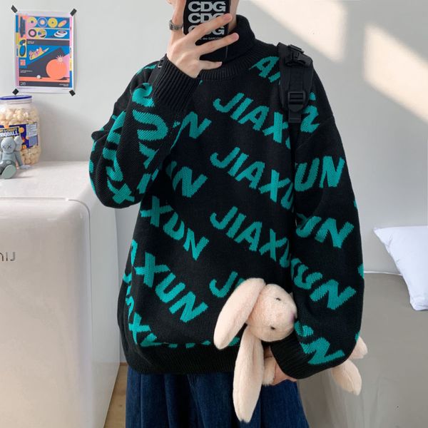 2021 winter letter turtleneck sweater men's warm fashion casual knitted pullover men knitting sweaters mens clothes hvs2, White;black
2021 winter letter turtleneck sweater men's warm fashion casual knitted pullover men knitting sweaters mens clothes hvs2, White;black