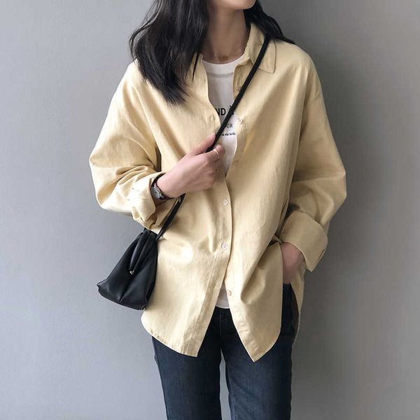 spring fashion loose casual shirt women's oversized blouses female long sleeve turn-down collar shirts 210607, White
spring fashion loose casual shirt women's oversized blouses female long sleeve turn-down collar shirts 210607, White