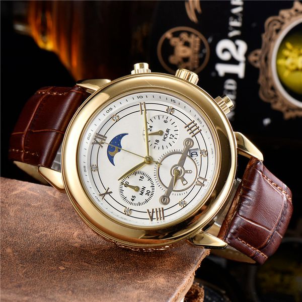 1-mens gold watches leather strap quartz movement fashion small dial monte luxury sports work commerce military, Slivery;brown
1-mens gold watches leather strap quartz movement fashion small dial monte luxury sports work commerce military, Slivery;brown