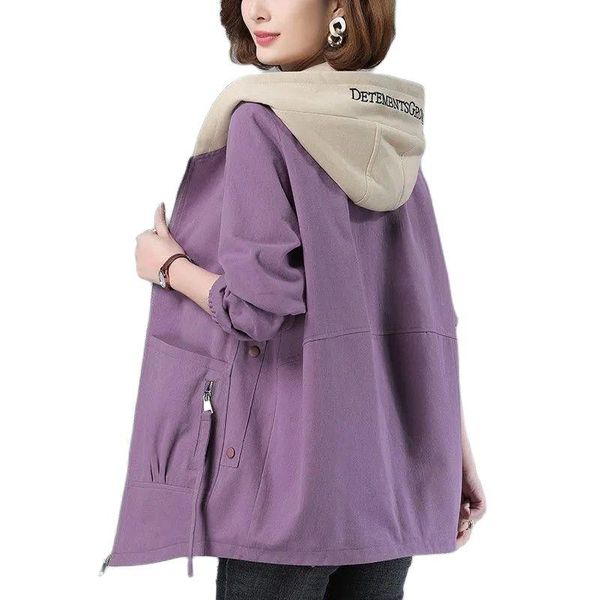 women's trench coats color contrast mid-length windbreaker coat spring autumn 2021 lining loose large size zipper hooded ladies jacket, Tan;black
women's trench coats color contrast mid-length windbreaker coat spring autumn 2021 lining loose large size zipper hooded ladies jacket, Tan;black