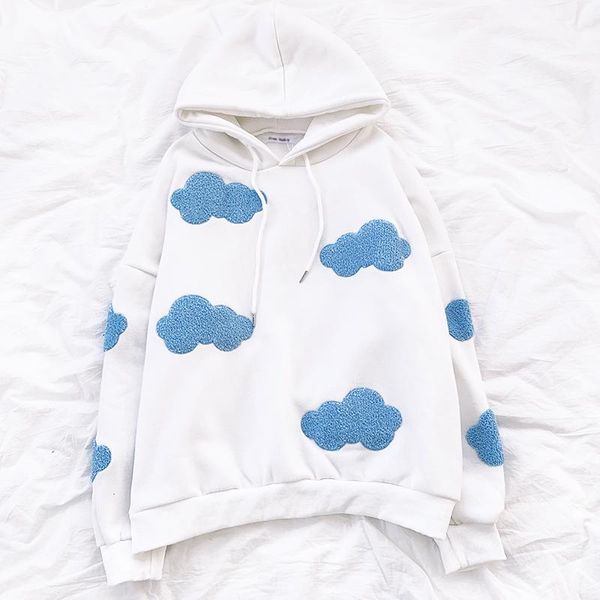women's hoodies & sweatshirts lovely sunny white clouds soft cute hooded loose thick plus velvet warm casual pullover sweatshirt, Black
women's hoodies & sweatshirts lovely sunny white clouds soft cute hooded loose thick plus velvet warm casual pullover sweatshirt, Black