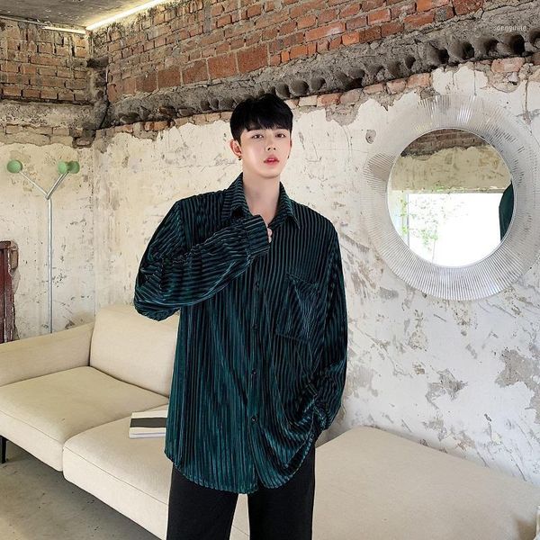 men's casual shirts men streetwear long sleeve velvet shirt hip hop striped loose lovers clothing cardigan male coat b701, White;black
men's casual shirts men streetwear long sleeve velvet shirt hip hop striped loose lovers clothing cardigan male coat b701, White;black