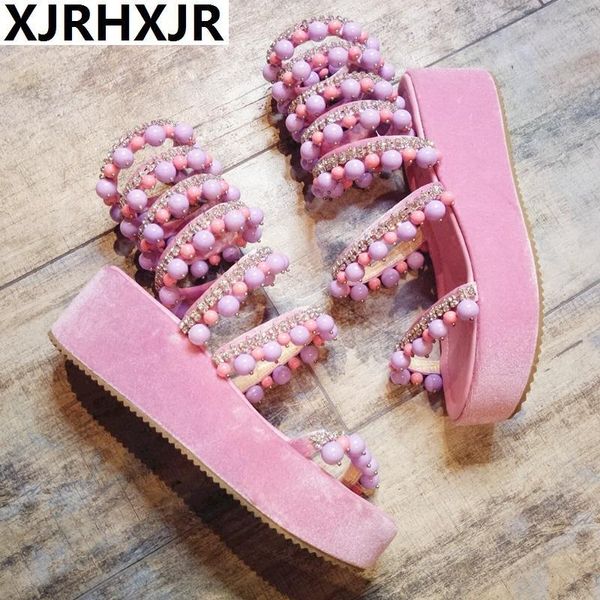 dress shoes brand summer handmade beads with drilled serpentine ankle band rome thick sole muffin wedges heel snake sandals boots, Black
dress shoes brand summer handmade beads with drilled serpentine ankle band rome thick sole muffin wedges heel snake sandals boots, Black