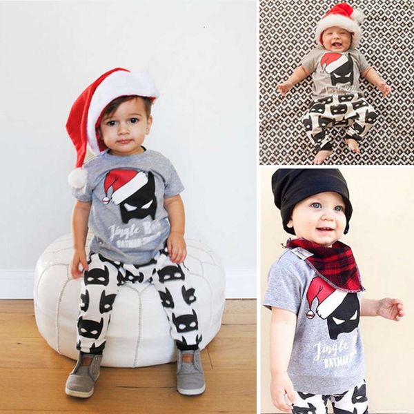spring boys' suit and summer christmas hat batman short sleeve t-shirt pants two piece baby clothes fashion, White
spring boys' suit and summer christmas hat batman short sleeve t-shirt pants two piece baby clothes fashion, White