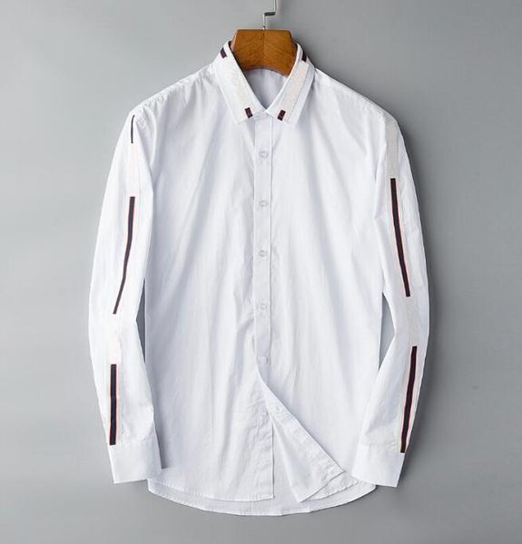2021 luxury designer's year of business casual shirt long sleeve stripe slim for social men t-shirt fashion plaid #001, White;black
2021 luxury designer's year of business casual shirt long sleeve stripe slim for social men t-shirt fashion plaid #001, White;black