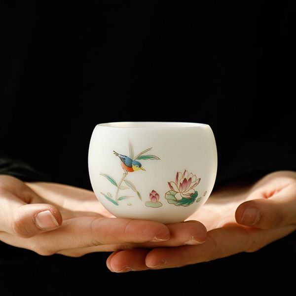 cups & saucers chinese white ceramic teacup sheep fat jade lard tea master cup 110ml
cups & saucers chinese white ceramic teacup sheep fat jade lard tea master cup 110ml