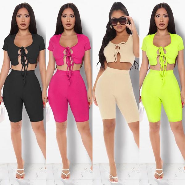 women's tracksuits 2 piece sets womens outfits summer lace up and shorts set fashion two matching clothes 2021, Gray
women's tracksuits 2 piece sets womens outfits summer lace up and shorts set fashion two matching clothes 2021, Gray