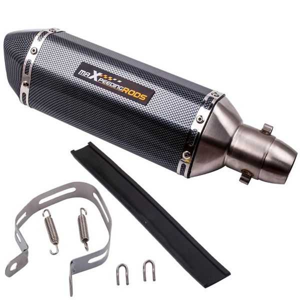motorcycle exhaust system 38-51mm carbon fiber muffler pipe universal 370mm slip on dirt street bike scooter
motorcycle exhaust system 38-51mm carbon fiber muffler pipe universal 370mm slip on dirt street bike scooter
