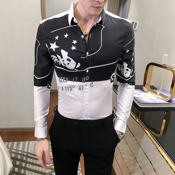 2021 of men with long-sleeve make-up shirts for shredded sleeve long casual shirt thin streetwear social party dress ly9a, White;black
2021 of men with long-sleeve make-up shirts for shredded sleeve long casual shirt thin streetwear social party dress ly9a, White;black