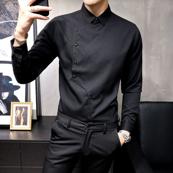 new british 2021 style part placket mode long sleeve men's clothes slim fit blunder business formal waste of men 3xl-m r9qd, Black;brown
new british 2021 style part placket mode long sleeve men's clothes slim fit blunder business formal waste of men 3xl-m r9qd, Black;brown