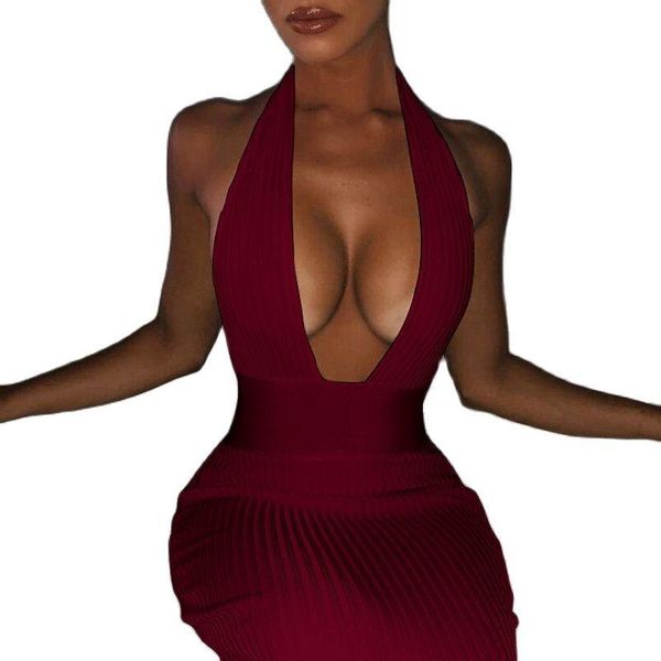 casual dresses 2021 european and american women's fishtail slim women hanging neck deep v-neck open back fashion tight hollow dress, Black;gray
casual dresses 2021 european and american women's fishtail slim women hanging neck deep v-neck open back fashion tight hollow dress, Black;gray