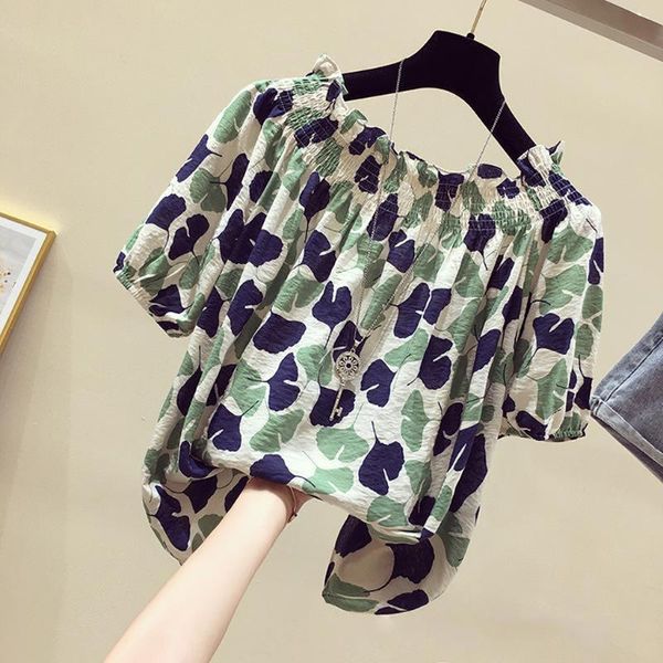 women's blouses & shirts fashion chiffon print blouse off the shoulder tunic casual summer ladies female women short sleeve bl, White
women's blouses & shirts fashion chiffon print blouse off the shoulder tunic casual summer ladies female women short sleeve bl, White