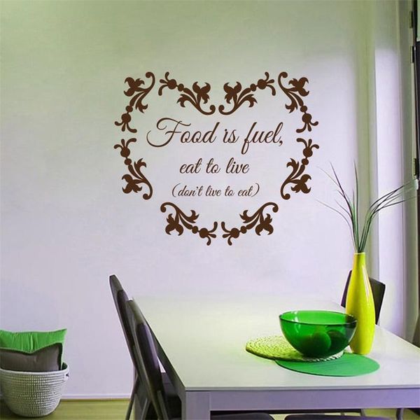 wall stickers decals food is fuel eat to live health diet healthy lifestyle quote sticker kitchen decor room murals hy1479
wall stickers decals food is fuel eat to live health diet healthy lifestyle quote sticker kitchen decor room murals hy1479