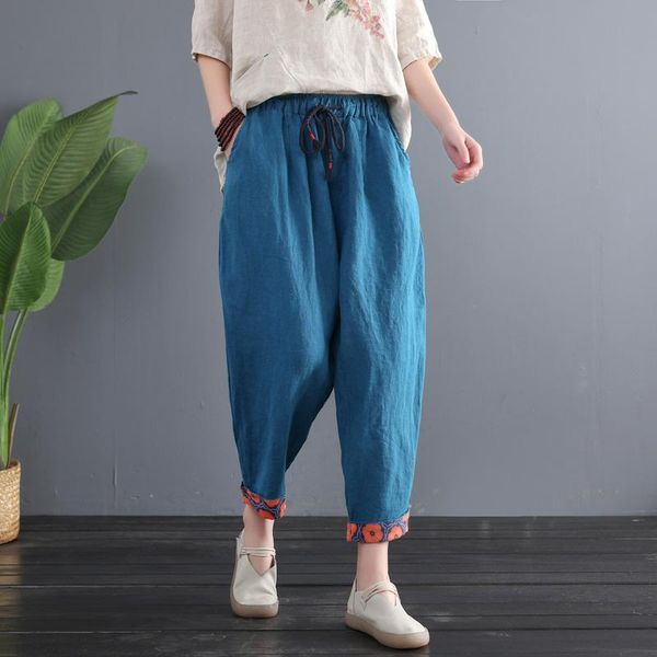 women's pants & capris spring cotton linen art women casual plus size elastic waist vintage hip hop boyfriend loose harem crop trousers, Black;white
women's pants & capris spring cotton linen art women casual plus size elastic waist vintage hip hop boyfriend loose harem crop trousers, Black;white