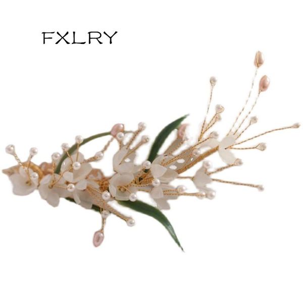 hair clips & barrettes fxlry original handmade natural pearl elegant lily of the valley flower hairpin side clip female headdress, Golden;silver
hair clips & barrettes fxlry original handmade natural pearl elegant lily of the valley flower hairpin side clip female headdress, Golden;silver