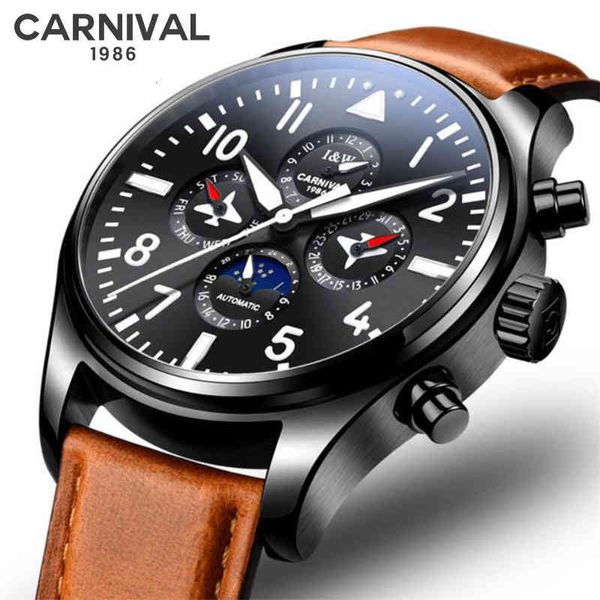 mark carnaval men military luxury sports clocks gentlemen mechanical date man casual leather pulse relogio masculino, Slivery;brown
mark carnaval men military luxury sports clocks gentlemen mechanical date man casual leather pulse relogio masculino, Slivery;brown