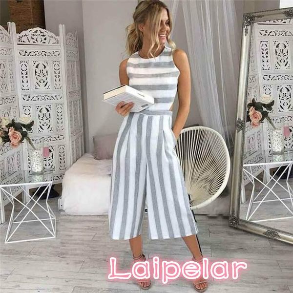 women's jumpsuits & rompers fashion women striped print jumpsuit calf-length pants romper elegant lady playsuit laipelar, Black;white
women's jumpsuits & rompers fashion women striped print jumpsuit calf-length pants romper elegant lady playsuit laipelar, Black;white